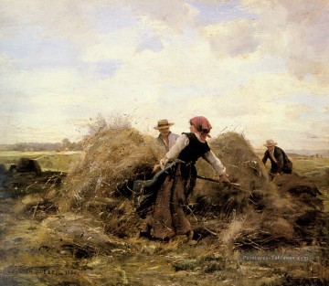  rurale Peintre - Les récolteurs Vie rurale réalisme Julien Dupre